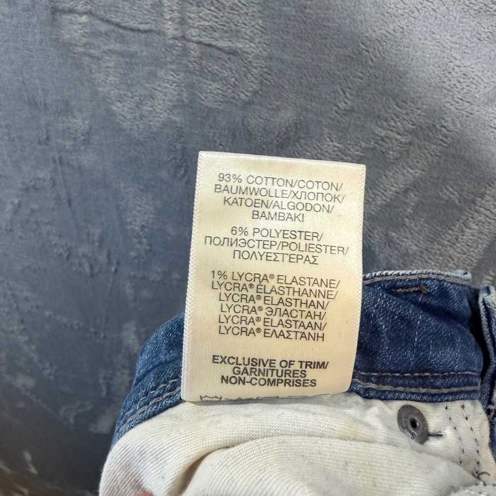 Silver Jeans Sam Skinny Jeans Women's Size 26/27 Blue Faded Distressed Denim - Picture 5 of 7